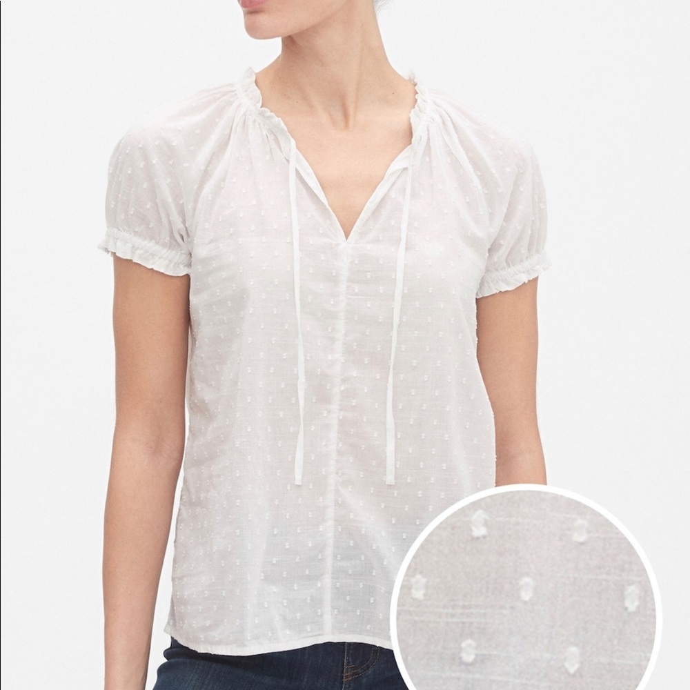 NWT 🔴 GAP ♥️ Short Sleeve Tie-Front T-Shirt